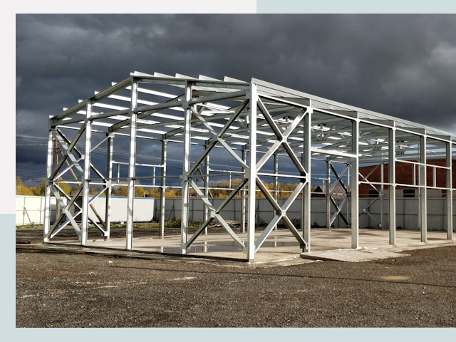 Двускатные ангары в Воскресенск от 620 руб. за квадрат