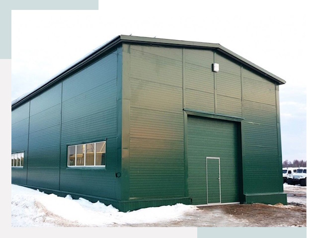 Двускатные ангары в Воскресенске