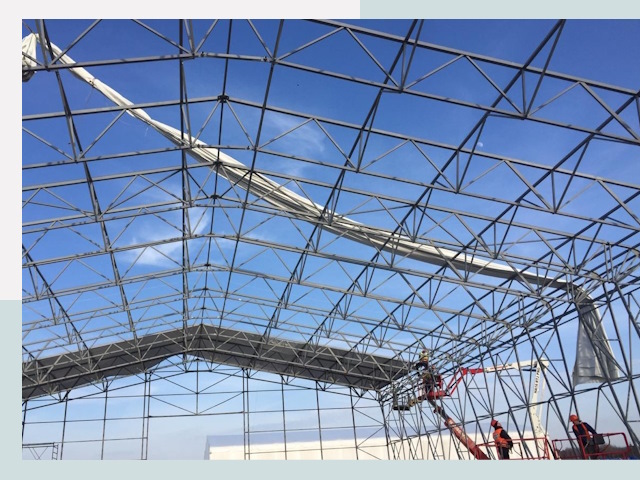 Шатровые ангары от 620 руб. в Воскресенске и Московской области