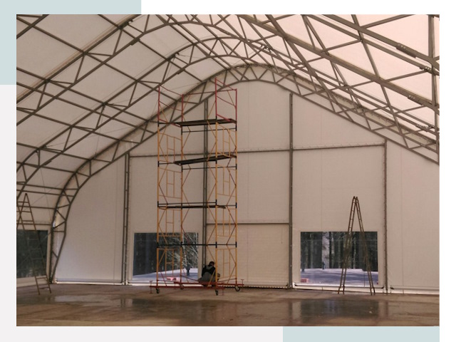 Шатровые ангары в Воскресенске